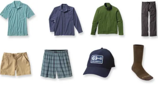 Figure 8: Men’s Clothing Collection of Organic Cotton by Patagonia. Source: (www.Patagonia.com) 
