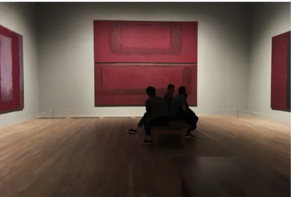Fig 9. ​ Bild från mitt besök på Tate Modern, Rothko Room.  