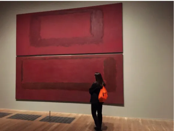 Fig 10.​  Bild från mitt besök på Tate Modern, Rothko Room. 
