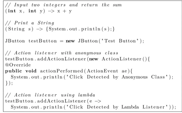 Figure 3.1: Lambda examples