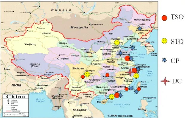 Figure 4-1 Network map of IKEA China  Source: IKEA Internal Document (2010) 