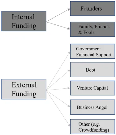Figure 1- Financing Options for Tech Startups 
