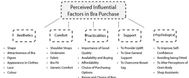 Figure 2 Influential Factors in Bra Purchase 