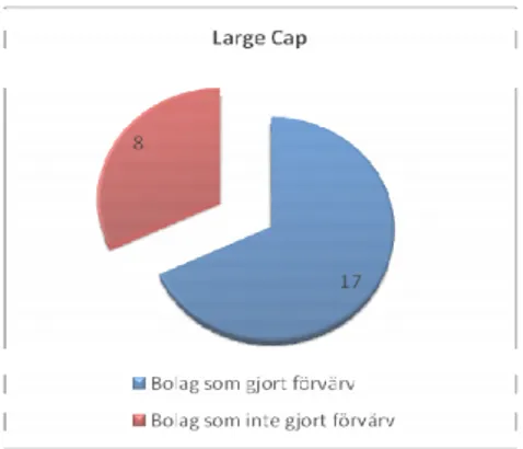Figur 4-5 Bolagsförvärv Large Cap 