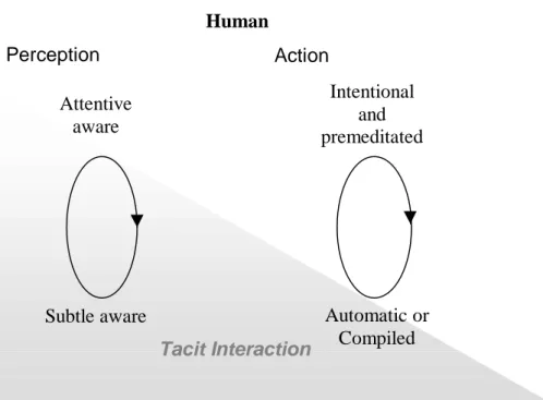 Figure 1 Tacit Interaction visualation model