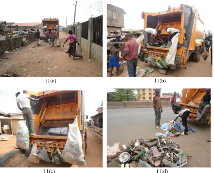 Figure  11: Collection,  scavenging  and sales  of  recyclables  by private  operator collection  crew  Waste  collected  by  the  private  operator  is  transported  directly  to  one  of  the  designated  solid  waste  disposal  sites  within  the  state