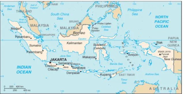 Fig. 1.1: Map of Indonesian Archipelago  Source:  http://www.indo.com/neighbor/neighbor.html