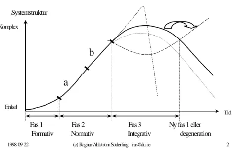 Figur 3. Systemets strävan mot komplexare struktur.