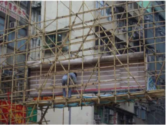 Figure 8.  Bamboo scaffolding 
