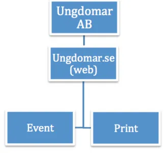 Figure 4 - Structure of Ungdomar AB, created by the authors (2013) 