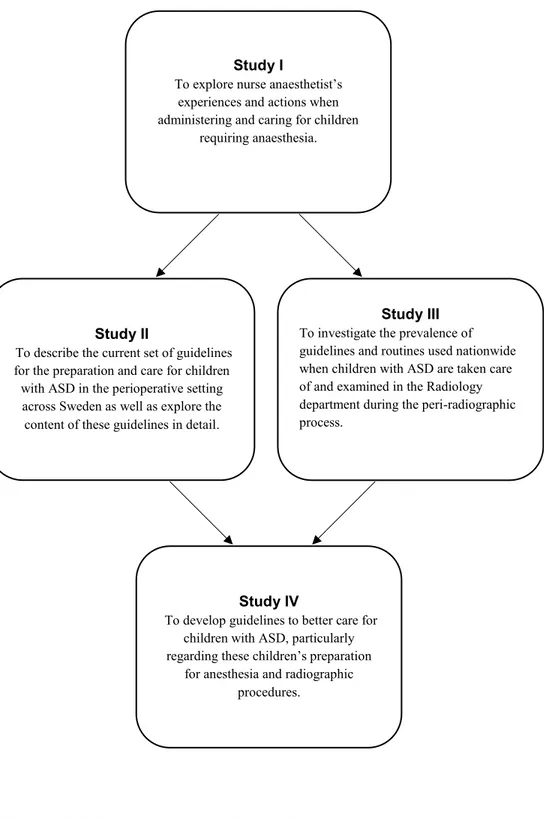 Figure 1. Relationship between the four studieStudy IV 