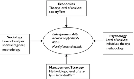 Figure 3.1. Entrepreneurship and other disciplines 
