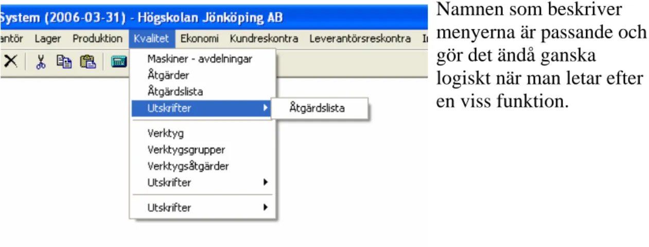 Figur 4. Exempel på meny med flera utskriftsval 