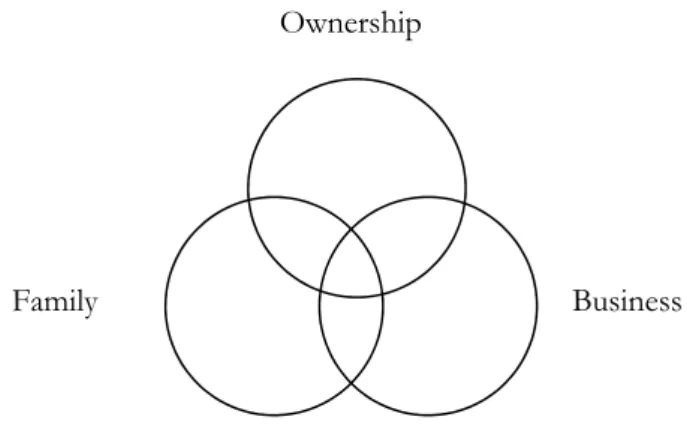 Figure 2-1 The three-circle model (Gersick et al., 1999: 287)  