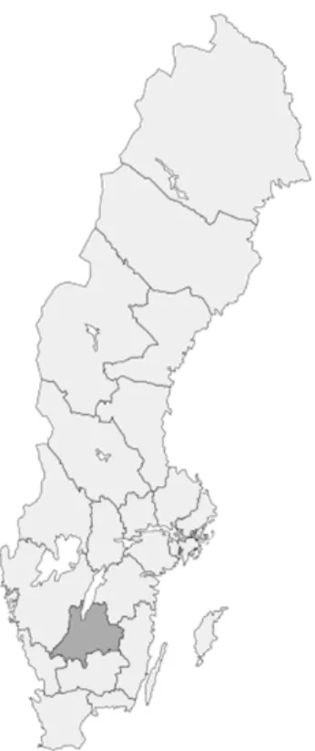 Figure 6-1 Sweden and the  region of Jönköping 