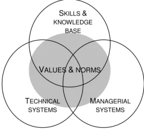 Figure 4 Competence areas (Leonard-Barton, 1992) 
