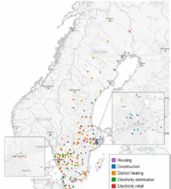 Figure 5. Map of Sweden illustrating the distribution of survey respondents. Figure  created on Tableau (Tableau Software Inc., USA)