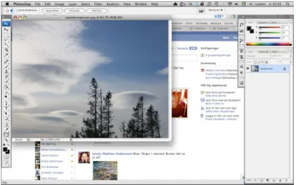 Figur 2: Adobe Photoshop på en dator med Mac OS X. 