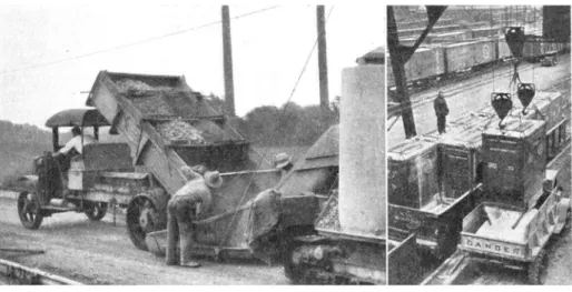 Fig.  19.  Lös  cement  sändes  i  boxar.  (»Container»).