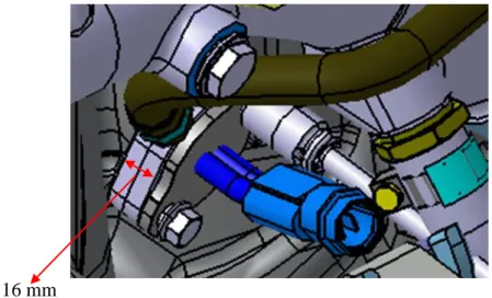 Figur 8: Distanstjockelen för pilottermostaten 