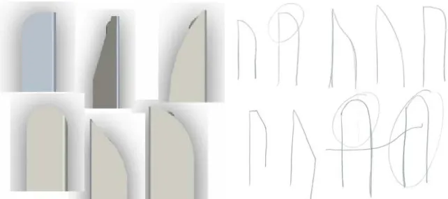 Figur 11B: nosar i Solidworks      Figur 12: pappers skisser på nosar