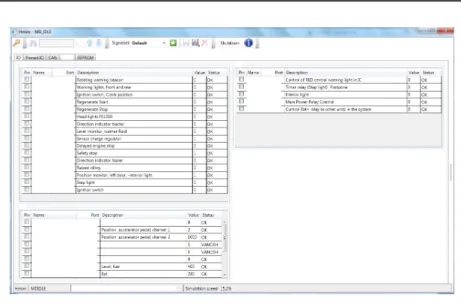 Figure 4.3: Volvo CE simulator check-box options