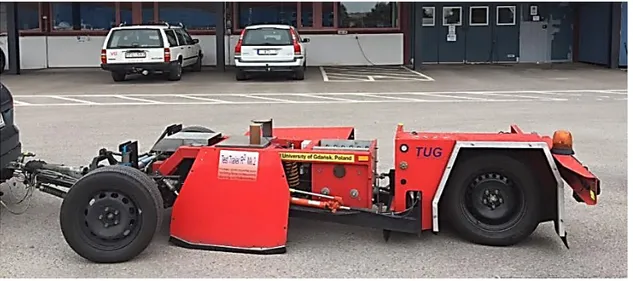 Figure 6. TUG's rolling resistance measuring trailer (Photo: Tiago Vieira). 