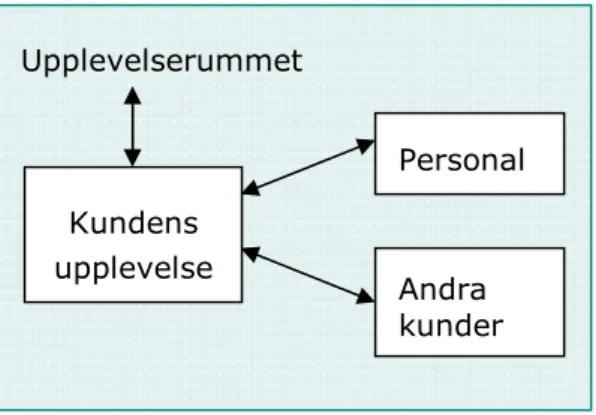 Figur 7: Interaktioner som påverkar kundens upplevelse 