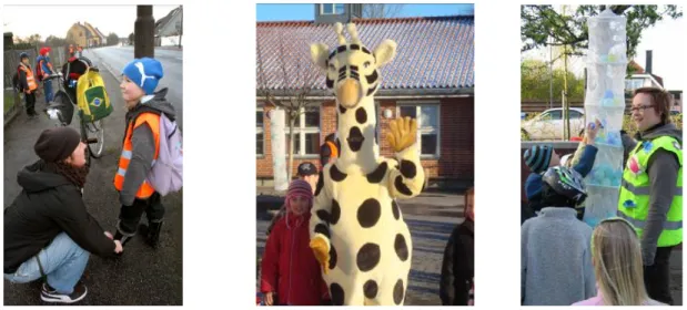 Figure 3: Activities in Friendly way to school with Lotta the giraffe 