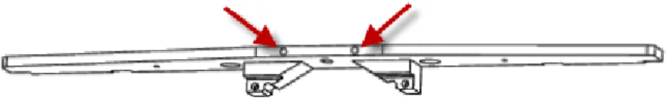 Figur 2.2 – Axialstag, genomgående bultar 