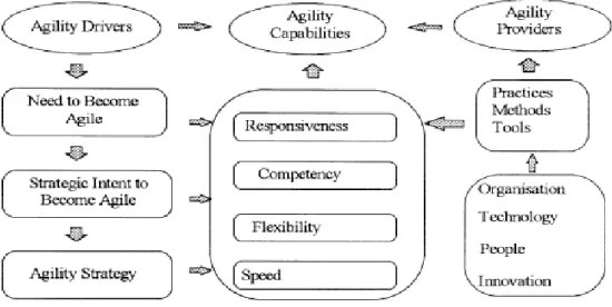 Figure 1: A conceptual Model of Agility proposed by Sharifi &amp; Zang, 1999 