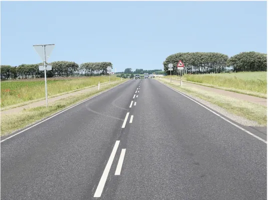 Figure 5. The road used for the Danish test site. (Photo: Trond Cato Johansen, Ramböll)