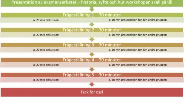 Figur 2. Workshoppens upplägg 