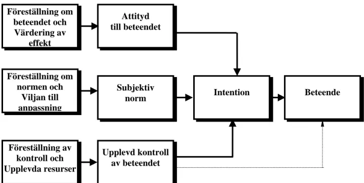 Figur 3  Theory of Planned Behaviour. 