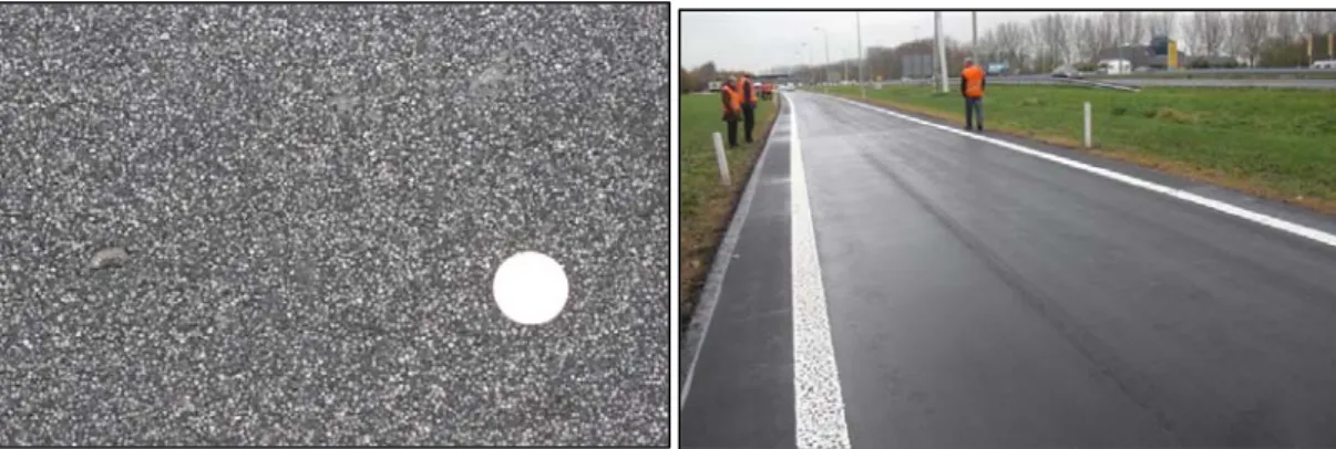 Figure 10 – 260 m long PERS test section along motorway A50 near Apeldoorn  (Netherlands) in the DWW project