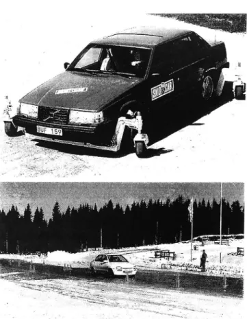 Fig. 6 Two types of principles for simulation of low friction, the SkidCar and the slippery surface