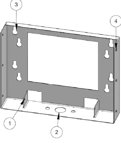Figur 30 – CAD-modell av väggkassettens konstruktion (framsida, snett uppifrån)
