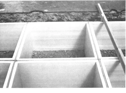 Foto 3. Sektionerna isolerades med 5 cm cellplast för att förhindra Värmeströmning mellan de olika sektionerna.