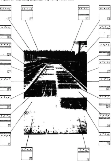 Figure 7 shows the variation in surface tempera ture on some uninsulated sections at the test field over the period November 17-18, 1977