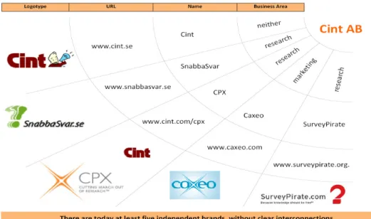 Figure 6: Cint Product dominant structure    Source: Cint AB internal website 