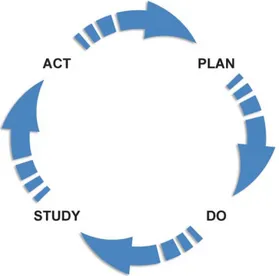 Figure 4: The illustration of the PDSA Model (Wiseman and Kaprielian, 2005). 