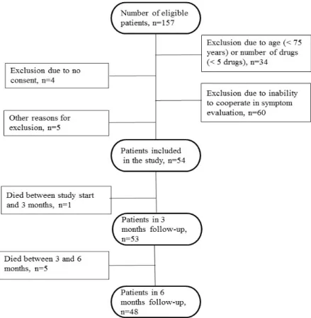 Figure 1. Flow chart of the recruitment of the patients included in the study. 
