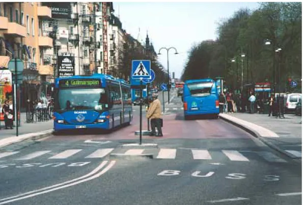 Figur 3.2 Stombusslinje nr 4 i Stockholm. 