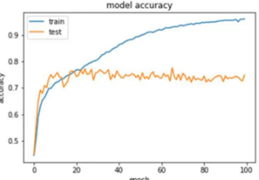 Figure 2.2 - Overfitting seen in a graph given from a training session of a CNN 