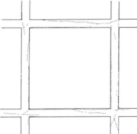 Fig.  14.  Spricknät  i  fo g fy lln a d   med  A   51 — 6 0   +   -h  50  °/o  kålksten sfiller  efter  300  slag  i  ham m ar­