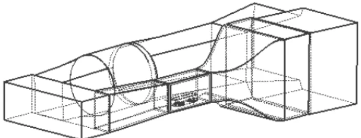 Fig.  12.  Till  vänster  fläkten  för  framdrivning  av  luftmassorna.  Till  höger.  Våg  för  mätning  med  tillhörande utrustning 