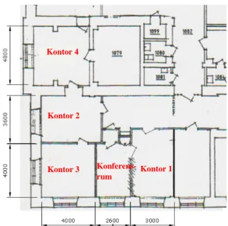 Figur 4. Planritning från Stadshuset, Eskilstuna.  