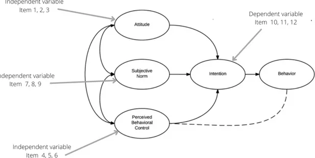 Figure 1. The Theory of Planned Behavior Model