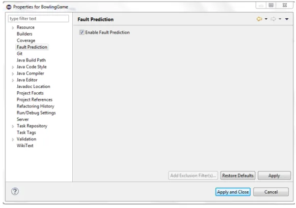 Figure 5: Enable Fault Prediction