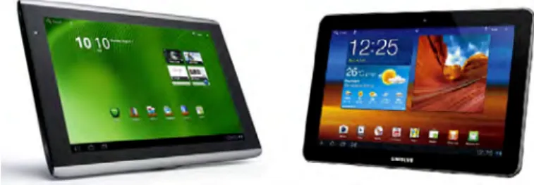 Figure 6: Le : Acer Iconia Tab A501, right: Samsung GT-P7500 Galaxy Tab 10.1.